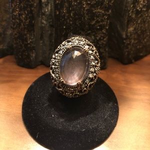 Antique style Ring sultana sterling silver 925